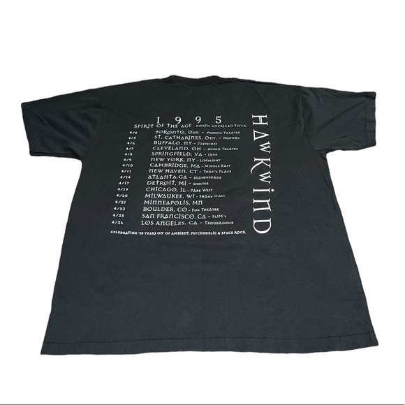 VTG Hawkwind Spirit of Age North American Tour 1995 Shirt Autographed - Picture 5 of 7